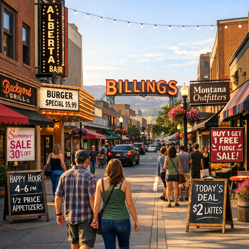 Current Promotions and Discounts from Billings Businesses