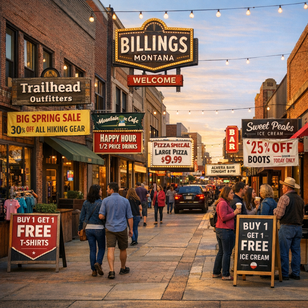 Current Promotions and Discounts from Billings Businesses